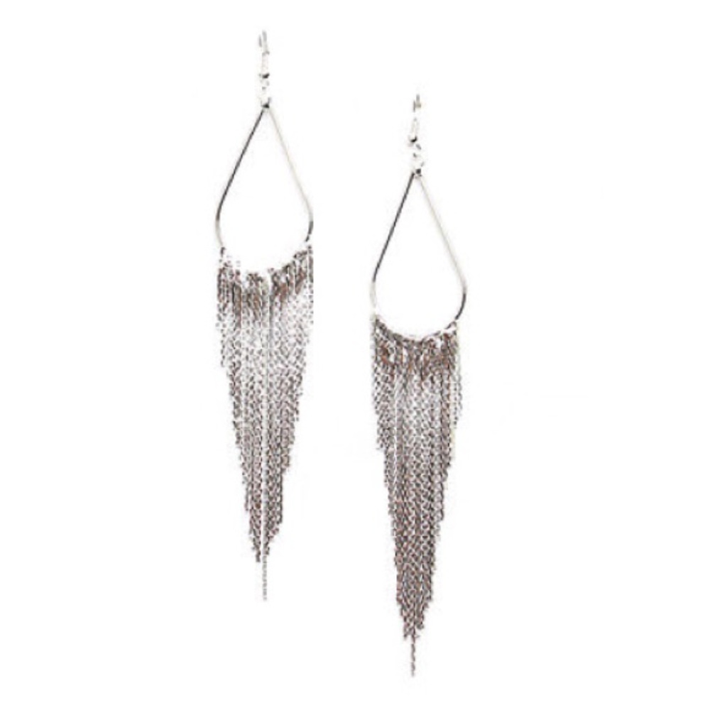 Studio 54 Dangling Earrings- Silver - Picture 5 of 5